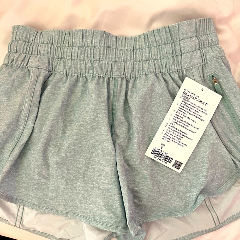 Lulu lemon Tracker LR Shorts 4” lined size 8
